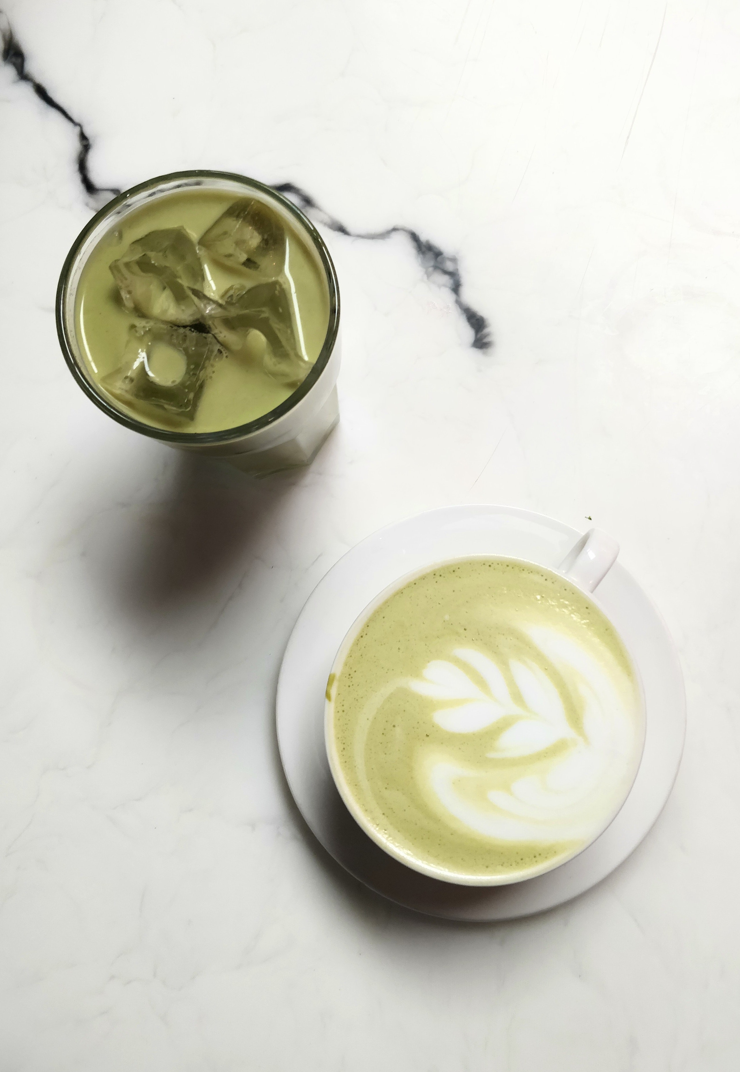 Panda matcha latte